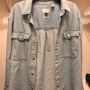 Coldwater Creek Soft Blue Jean Jacket